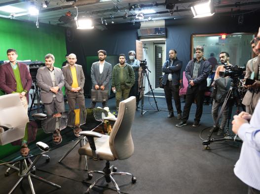 بازدید دانشجویان رشته مدیریت رسانه از خبرگزاری قرآنی ایران (ایکنا)