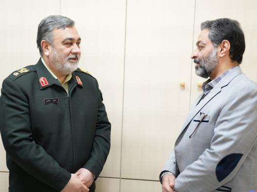 بازدید سردار اشتری مشاور عالی رییس ستاد کل نیروهای مسلح از دانشگاه جامع انقلاب اسلامی