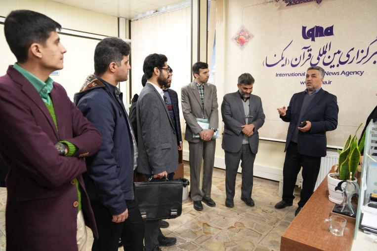 بازدید دانشجویان رشته مدیریت رسانه از خبرگزاری قرآنی ایران (ایکنا)